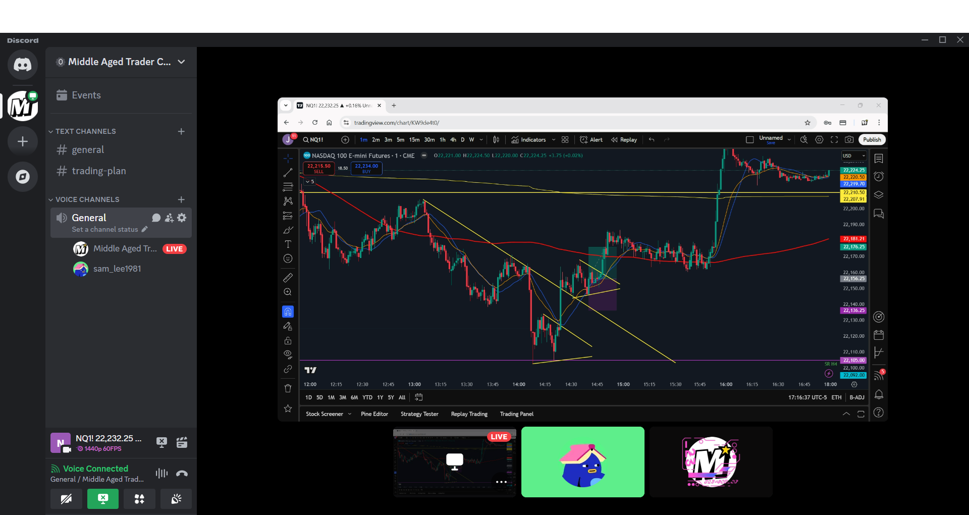 Live Trading Streams